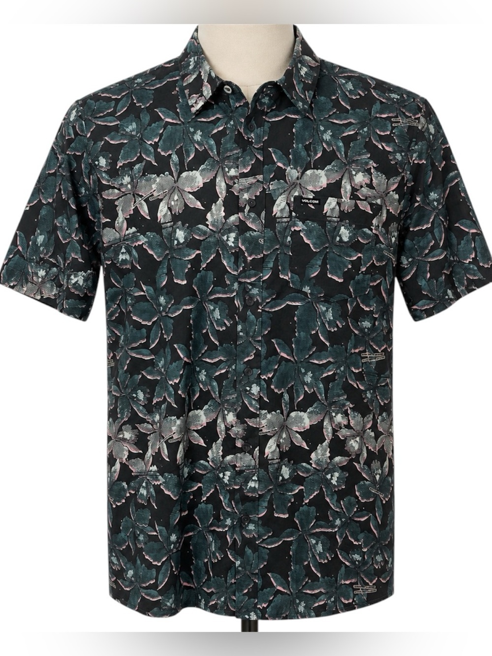Volcom Warbler  Short-Sleeve Floral Button-Up Shirt Men’s Medium NWT Hawaiian